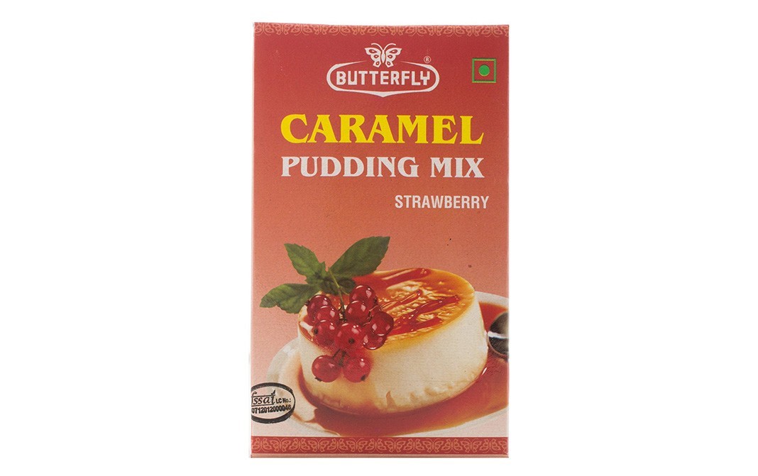 Butterfly Caramel Pudding Mix Strawberry   Pack  100 grams
